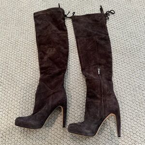 Sam Edelman over-the-knee boot and chocolate brown size 6.5